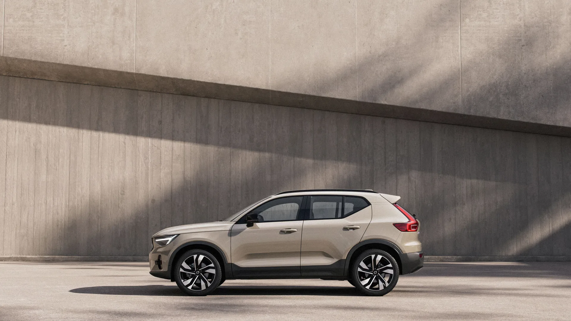 Vista lateral del Volvo XC40